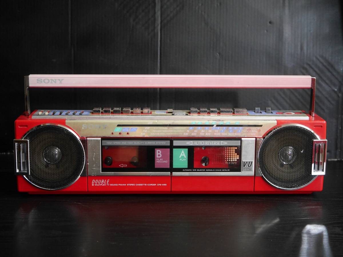 Yahoo!オークション - SONY CFS-W90 (R) Wキッド マルチプレックスTVサ