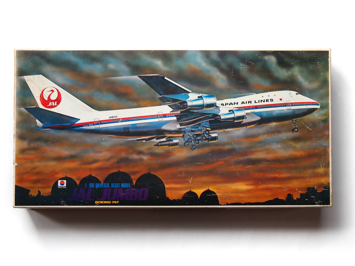 Yahoo!オークション - 1/100 B-747 日本航空 ジャンボ NITTO 日東科学
