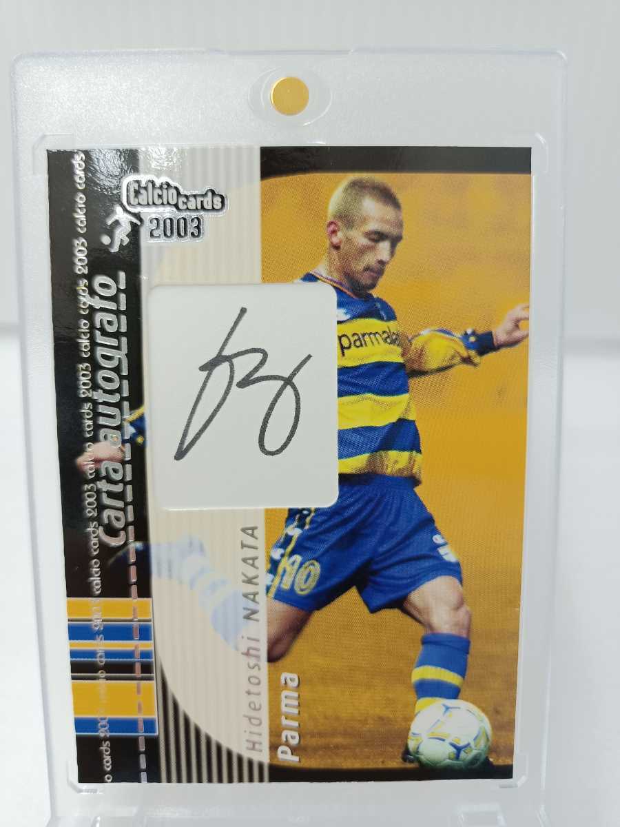 Yahoo!オークション - 中田英寿 直筆サインカード Panini Calcio 2003