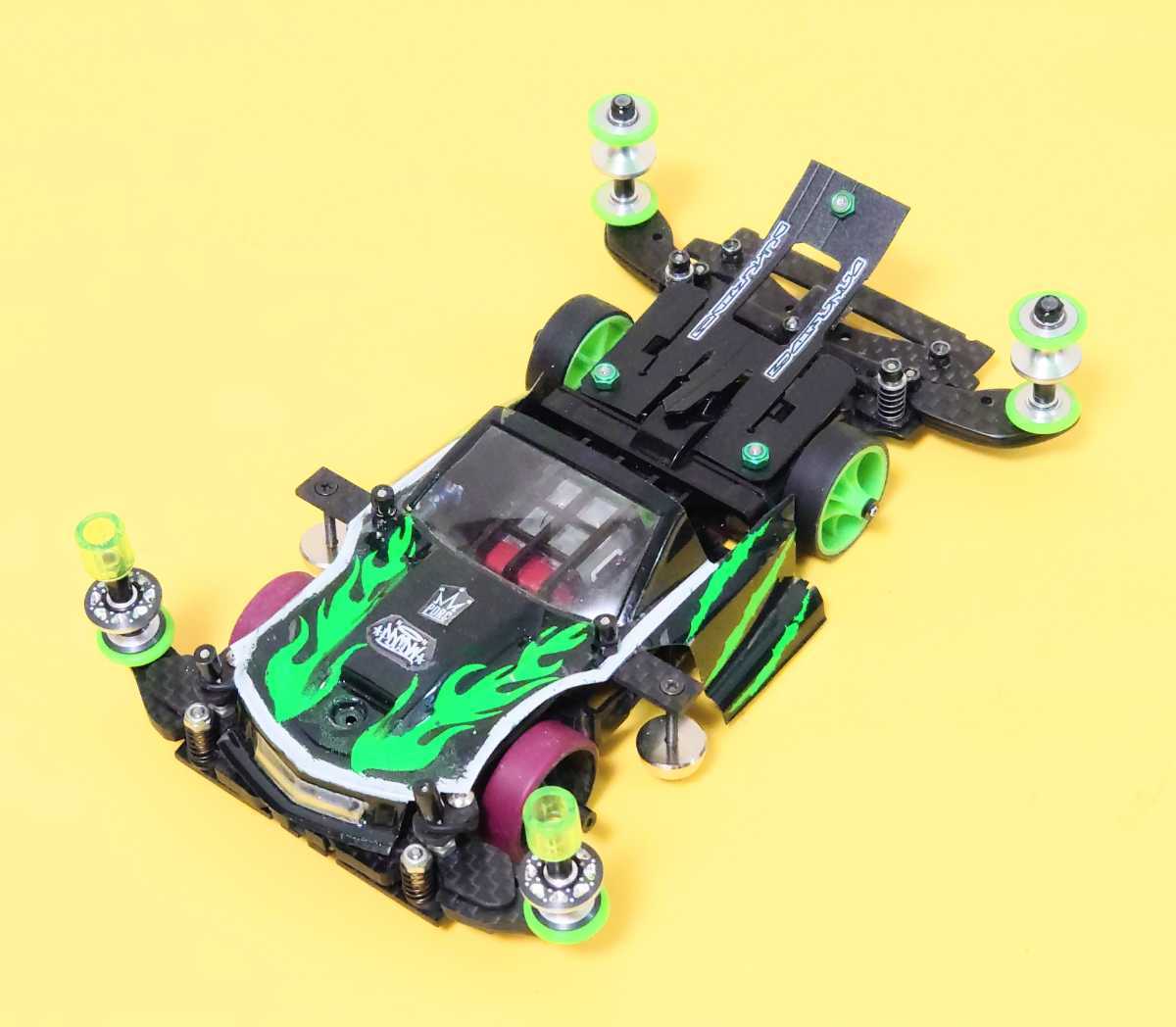 Yahoo!オークション - ミニ四駆 MSフレキ フルカスタム完成車 ATバネ