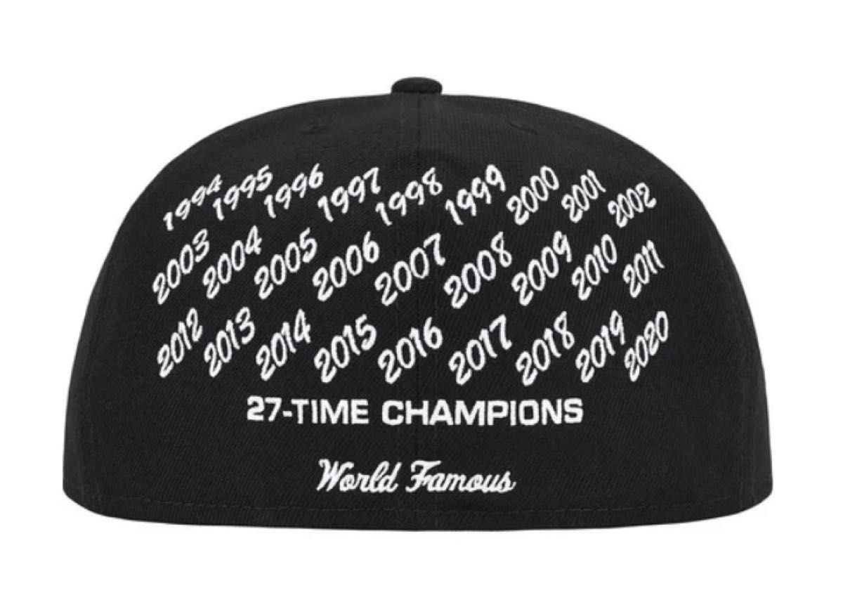 新品 未使用 3/4 Supreme NEW ERA Box Logo Black 3/4 champions 日本