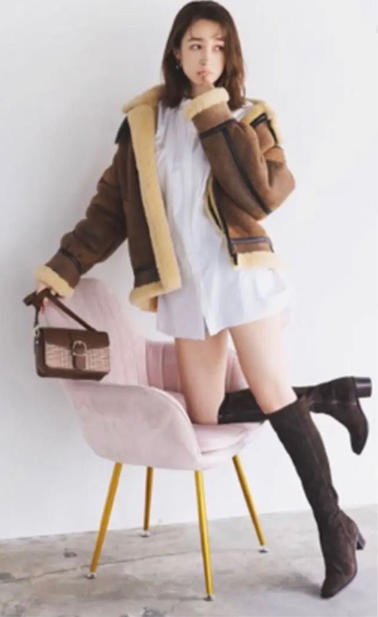 ダイアナ DIANA 藤井サチスウェードニーハーイブーツ 5㎝23 5ブラック