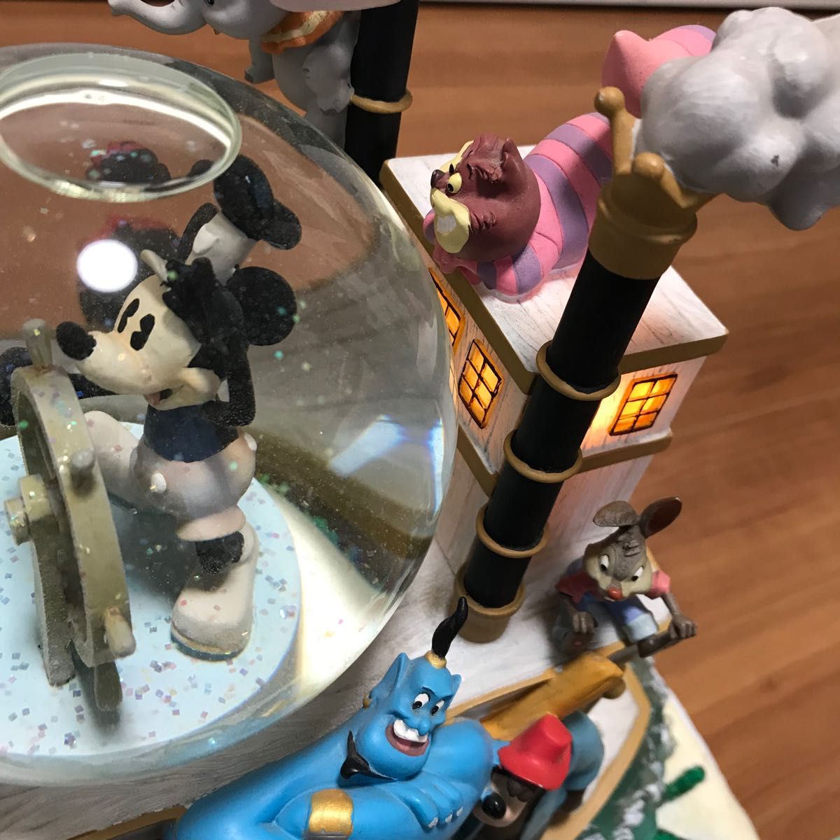 Disney ディズニー ミッキー 75周年記念 スノードーム オルゴール 船