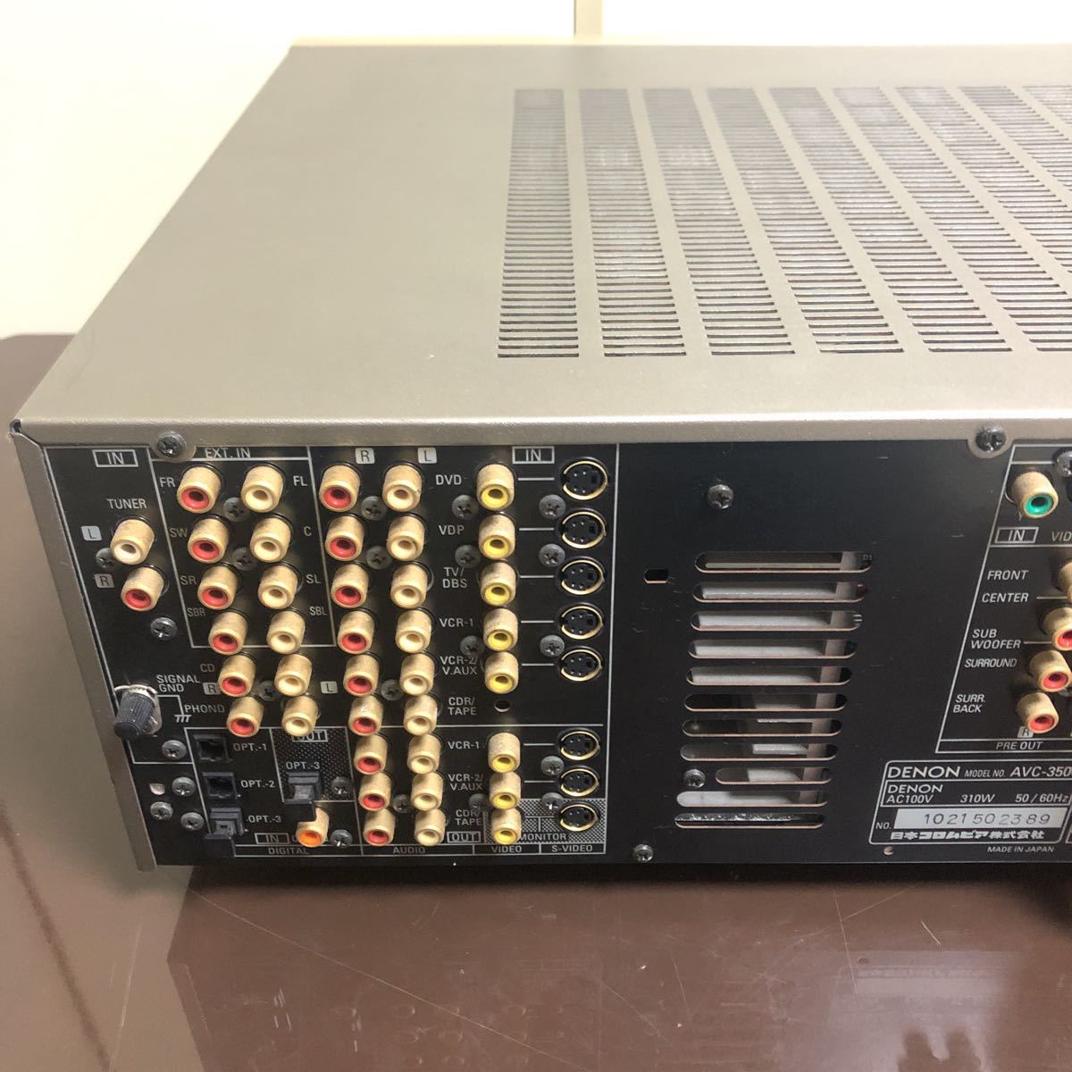 中古 1703 現状品 DENON デノン AVC-3500 AVサラウンドアンプ 取説リモ