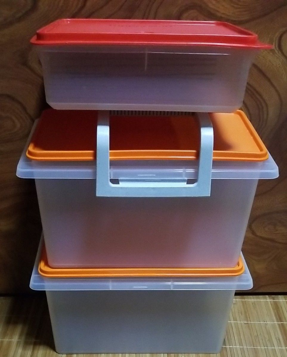 Tupperware タッパーウェア 5キロキーパー2個とハンドル1個セット