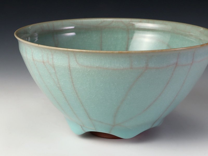 浦口雅行 氷砕青磁 茶盌 茶碗 浦口雅行 氷砕青磁 茶盌 茶碗 浦口雅行