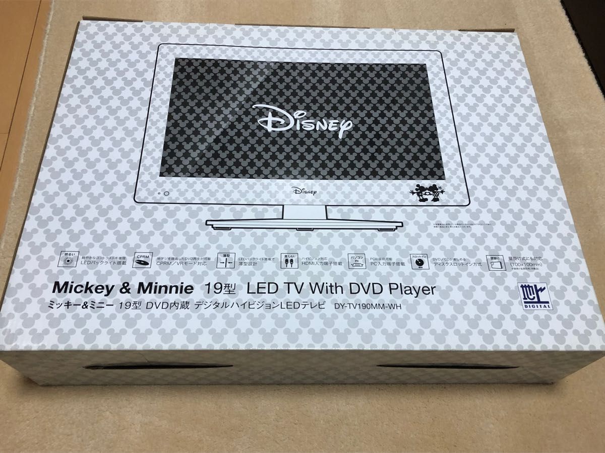 ミッキー&ミニー19型DVD内蔵デジタルハイビジョンLEDテレビ｜Yahoo