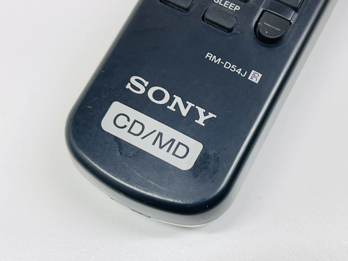 SONY CD/MDデッキ用リモコン RM-D54J 赤外線確認済み 管理番号12054