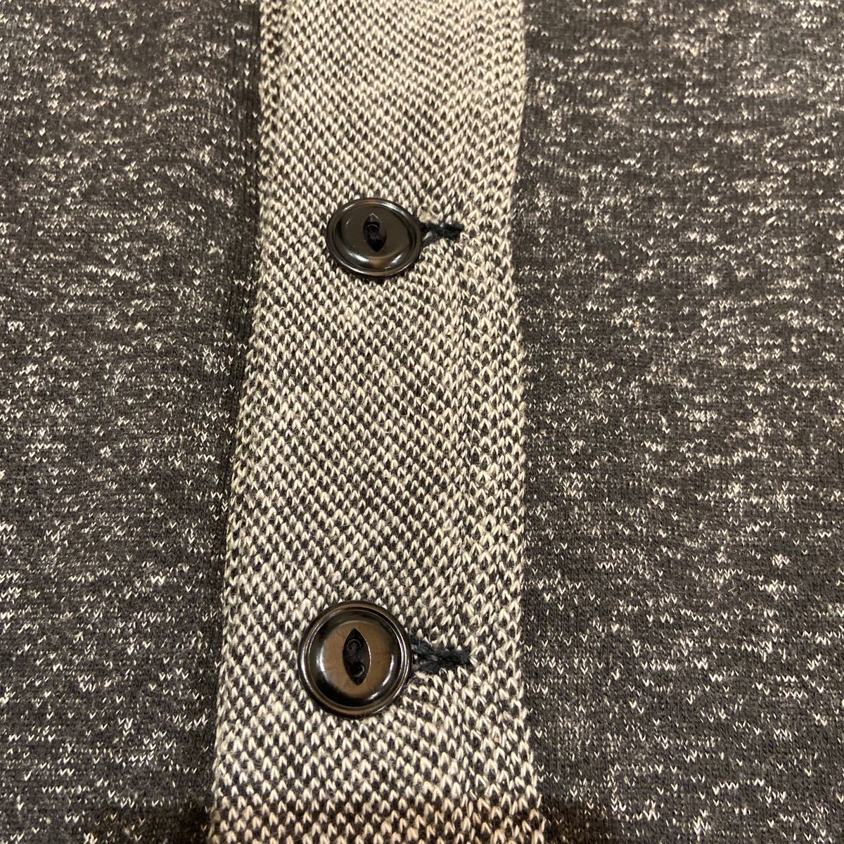 レア 美品 40s50s WALKER 襟付き ごま塩スウェットカーディガン