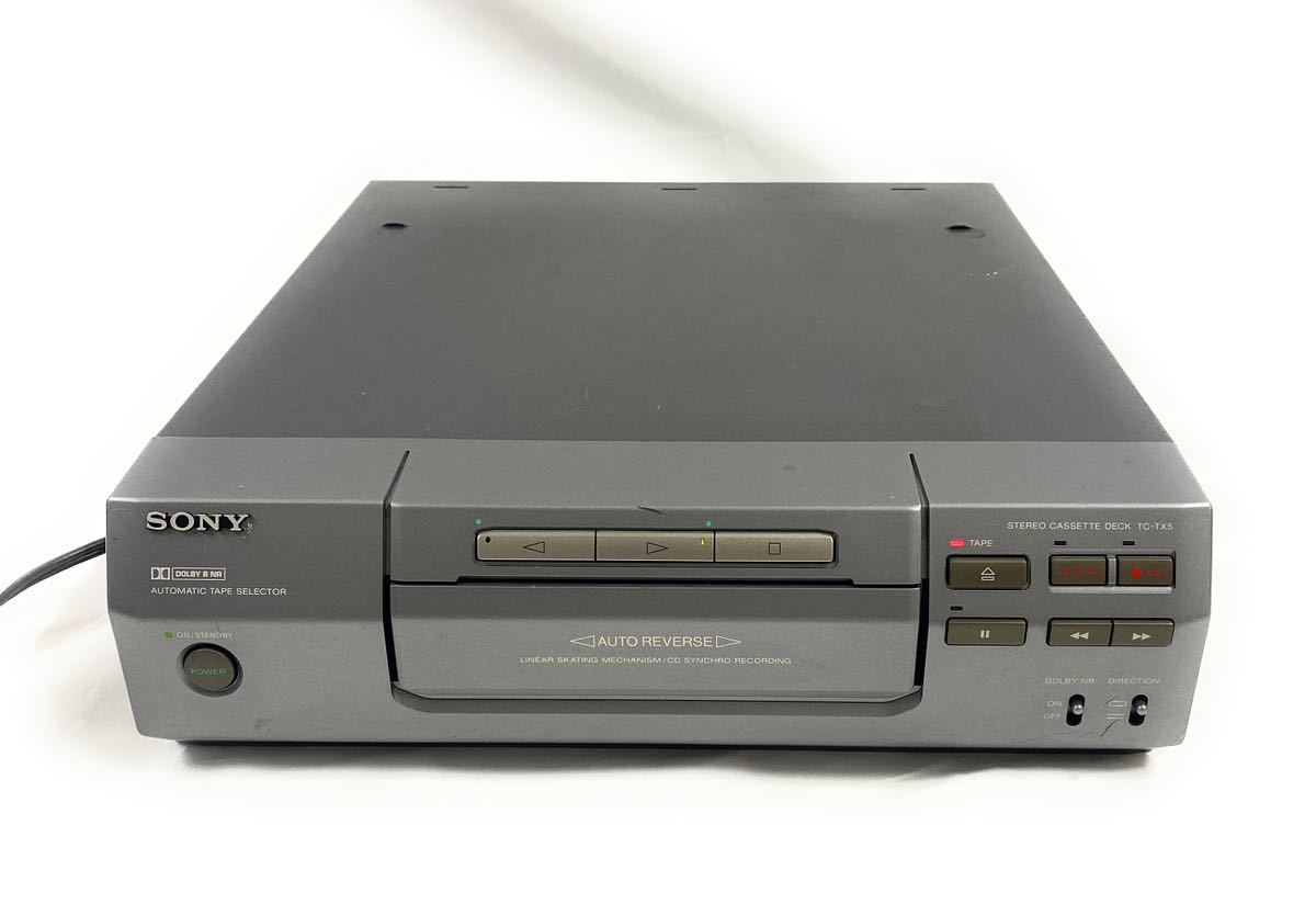 ジャンク SONY ソニー オートリバースカセットデッキ TC-TX5｜Yahoo