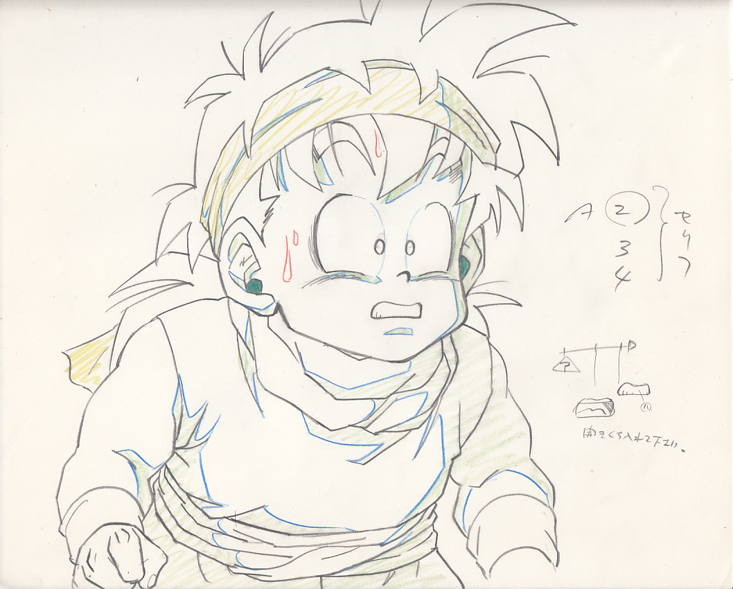 Yahoo!オークション - ドラゴンボールZの直筆原画+レイアウトコピー11