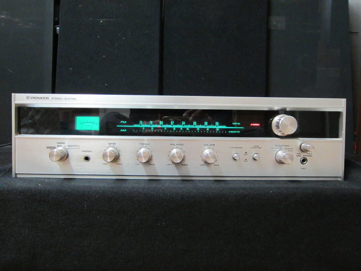 動作品】パイオニア ステレオ レシーバーアンプE-1000AMP（昭和レトロ