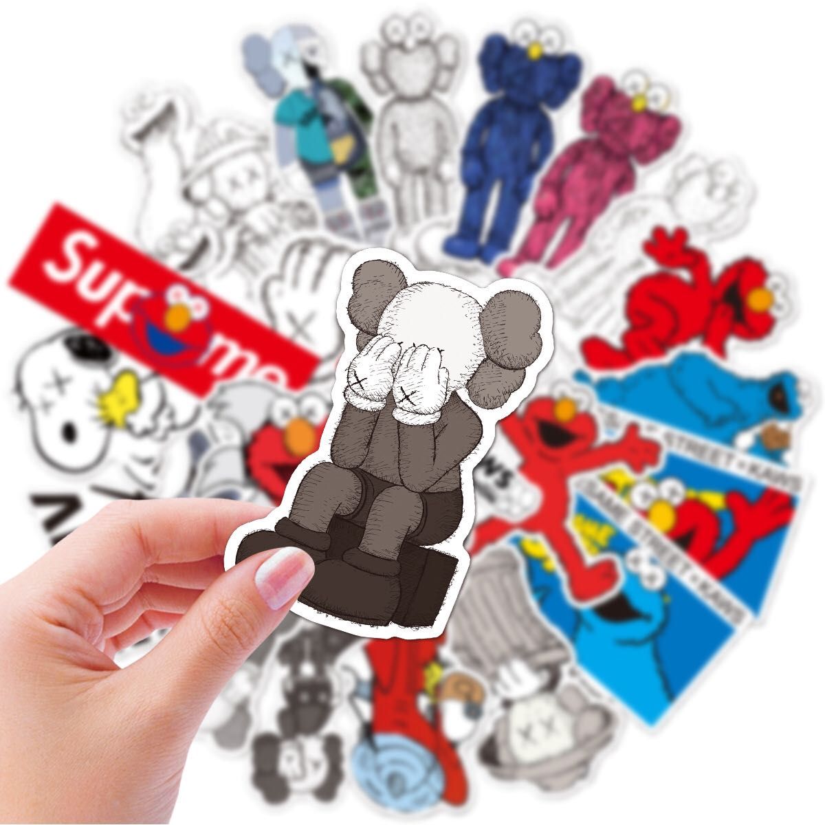 KAWS カウズ ステッカーシール大きめ セサミストリート カウズ 23枚