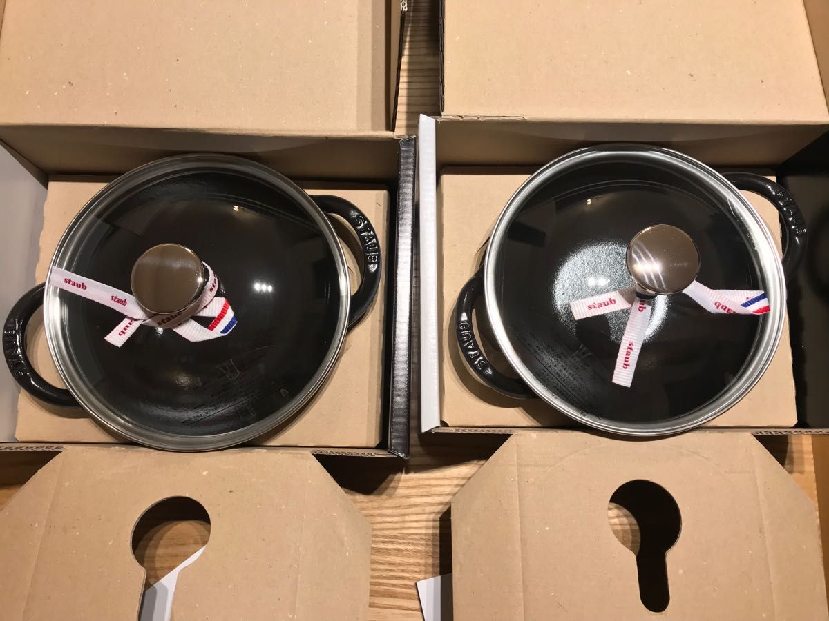 staub ストウブ ベビーウォック グレー アウトレット2個セット｜Yahoo