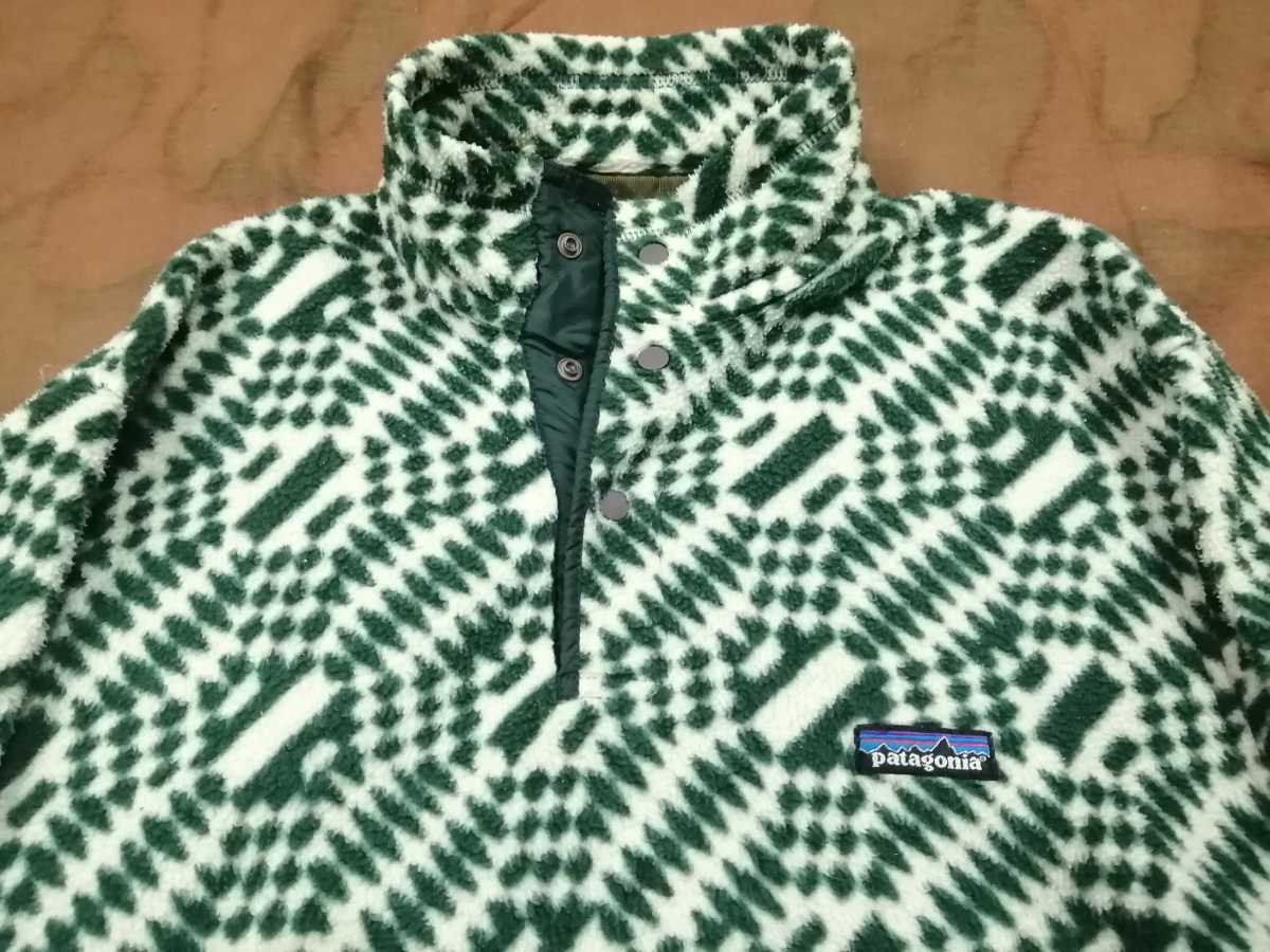 90s Patagonia snap-t S シンチラ スナップT 1998 幾何学 総柄