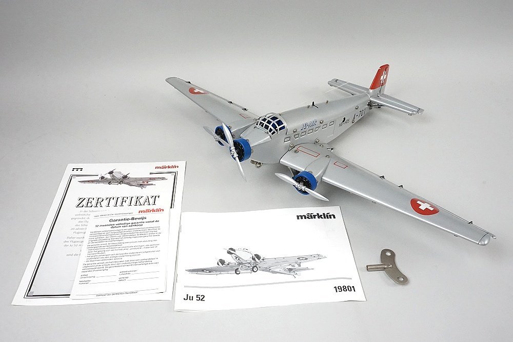 入手困難！メルクリン 19801 メタル製 ユンカース JU 52 航空機 入手