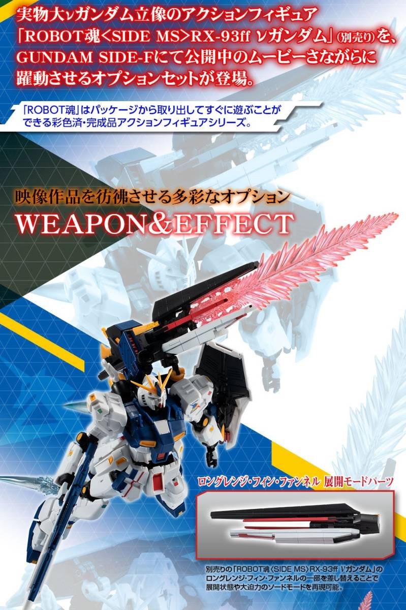 未開封】 RX-93ff νガンダム オプションパーツセット ROBOT魂