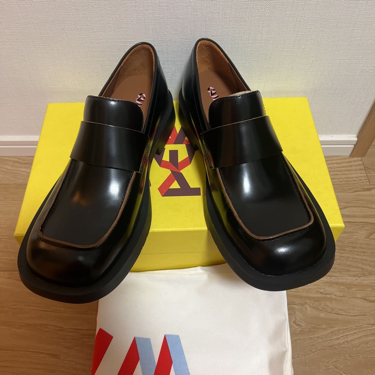 新品 CAMPER LAB カンペールラボ スクエアトゥ ローファー 1978 EU43