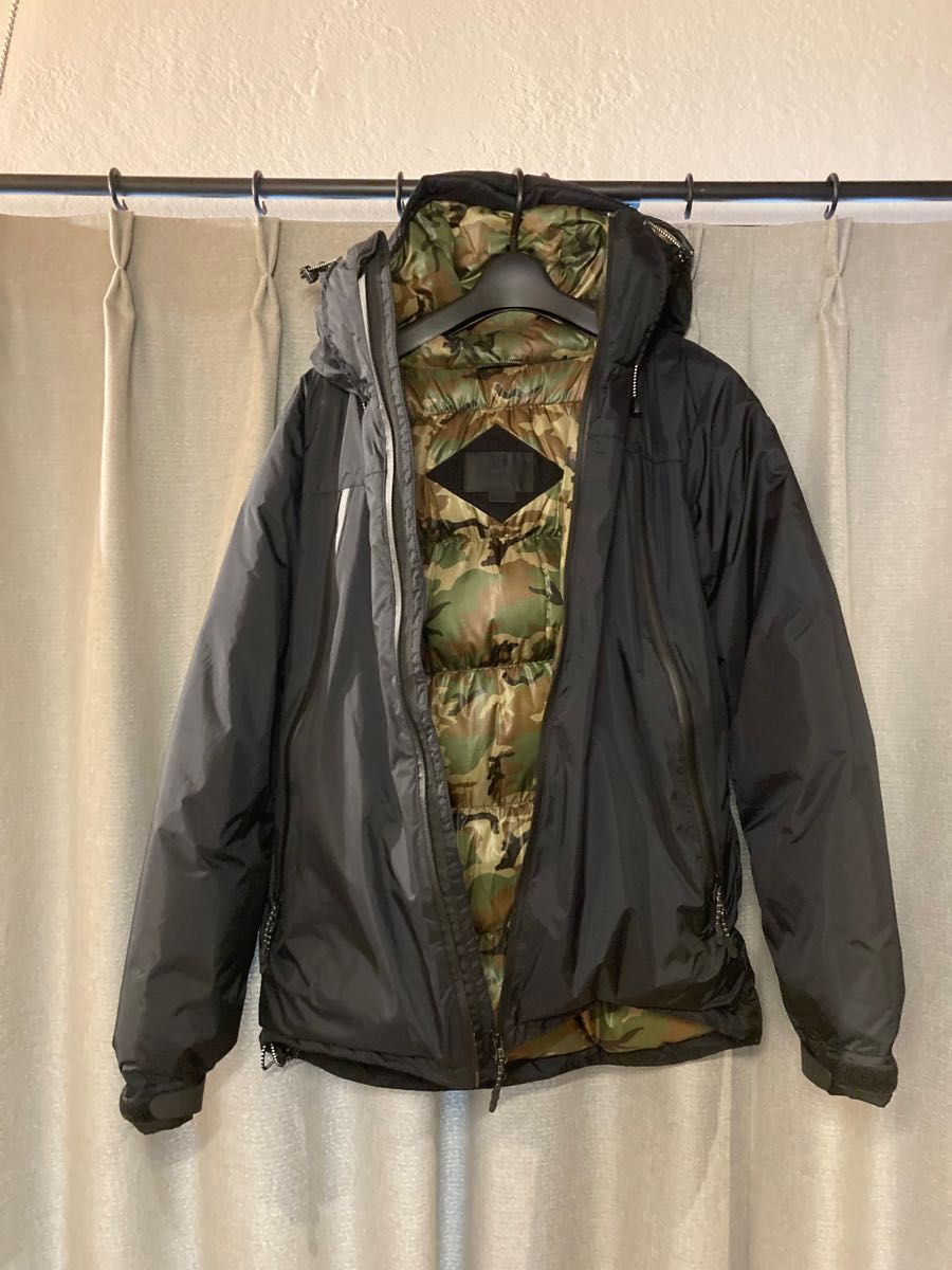 美品 ナンガ アーバンリサーチiD オーロラダウンジャケット 迷彩 カモ