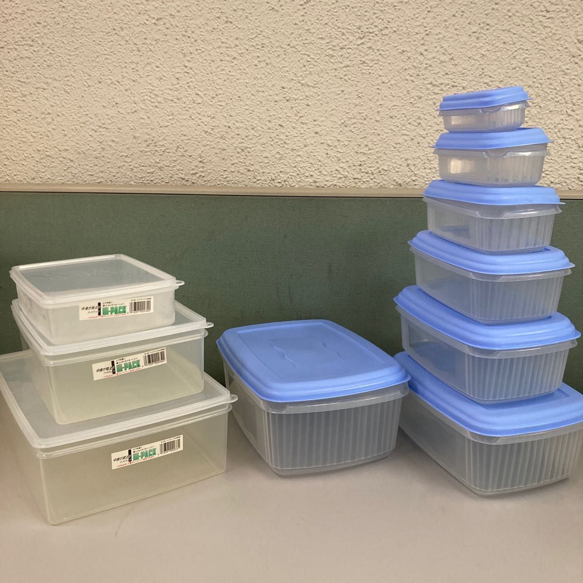 未使用 WELL WARE 容器×7セット& 保存容器 ハイパック 角型×3個 保存