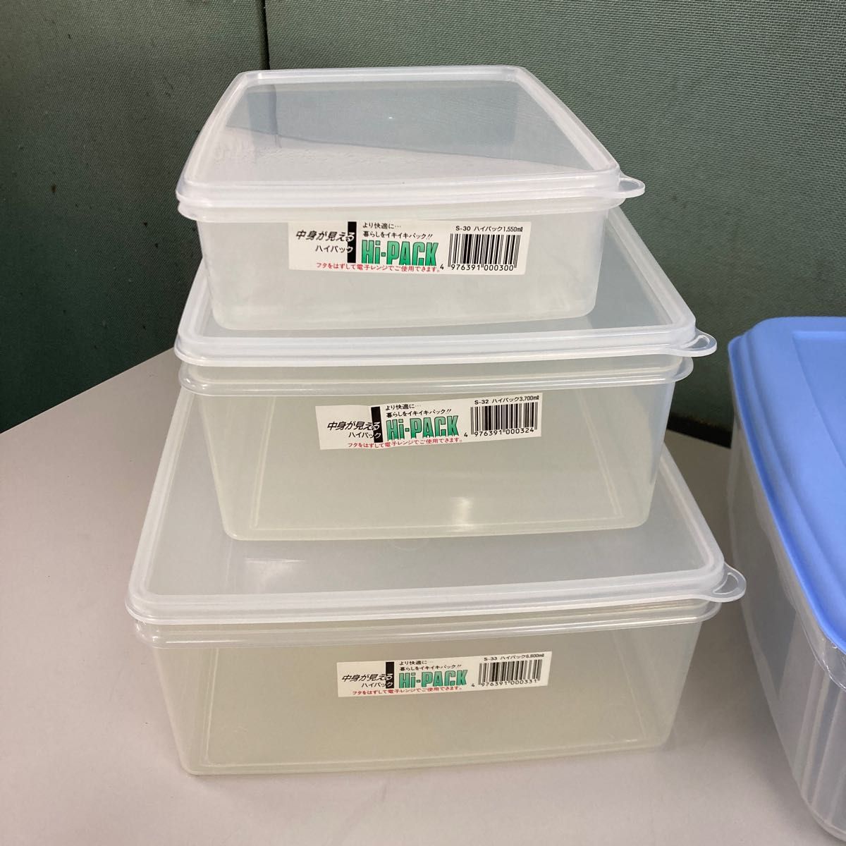 未使用 WELL WARE 容器×7セット& 保存容器 ハイパック 角型×3個 保存