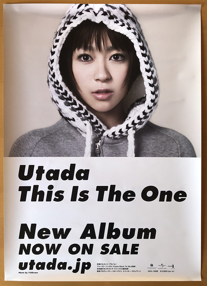 Yahoo!オークション - 宇多田ヒカル／B2ポスター Utada This Is The On