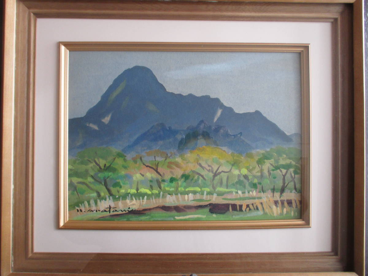 真作】アンナ・オルシェウスカ 油彩 1988年 ポーランド 風景画 自然 真