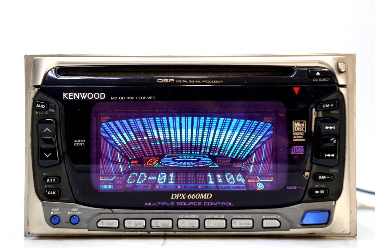 Yahoo!オークション - T/ KENWOOD DPX-660MD 40W×4 CD/MD カーオー