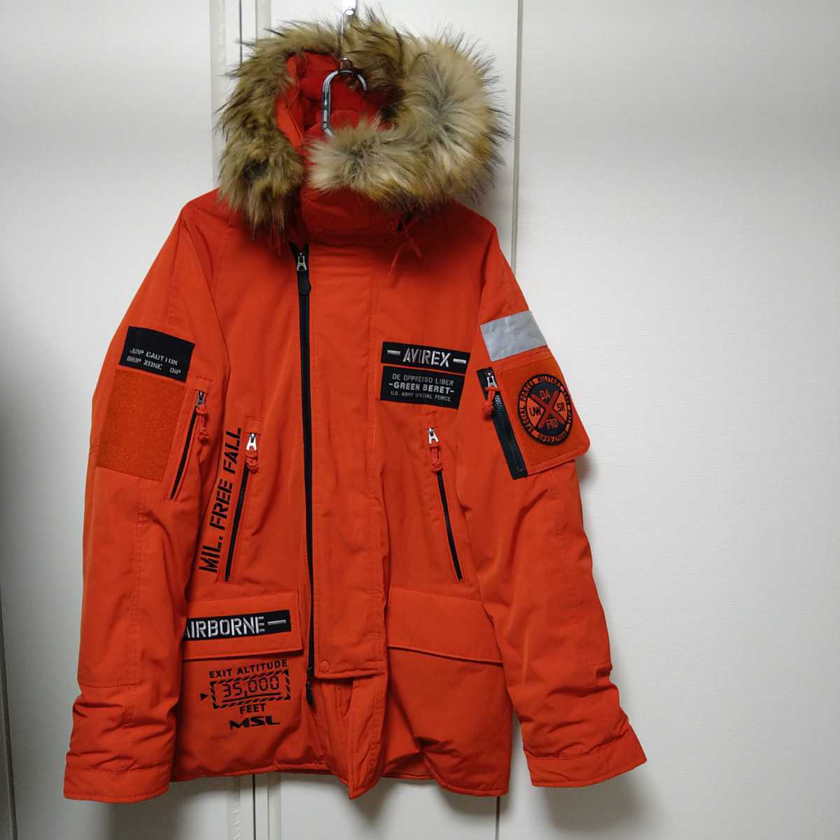 AVIREX/メンズXL/N-3Bフライトジャケット/DROP ZONE/AIRBORNE/HALO