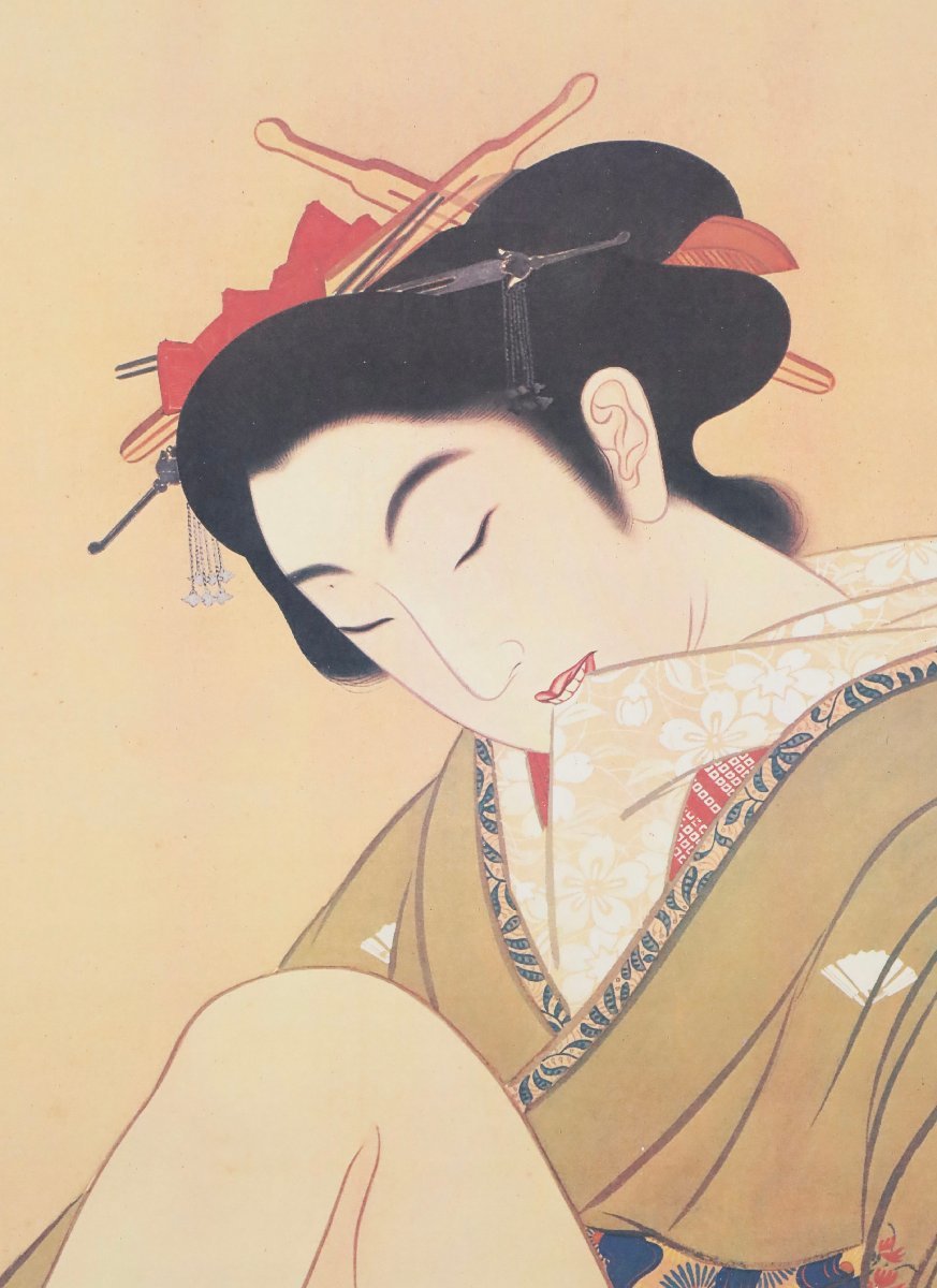 Yahoo!オークション - 【工芸印刷】吉】8374 伝 葛飾北斎 春草図 浮世