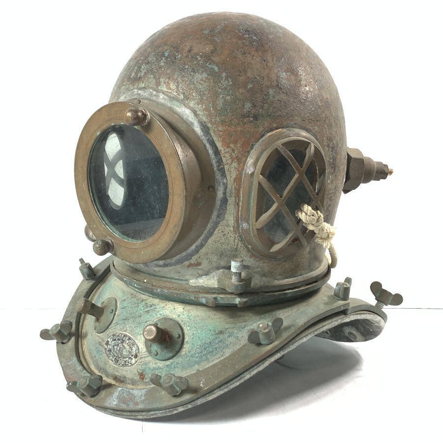 Yahoo!オークション - 東亜潜水機 レトロ 潜水ヘルメット オブジェ サ
