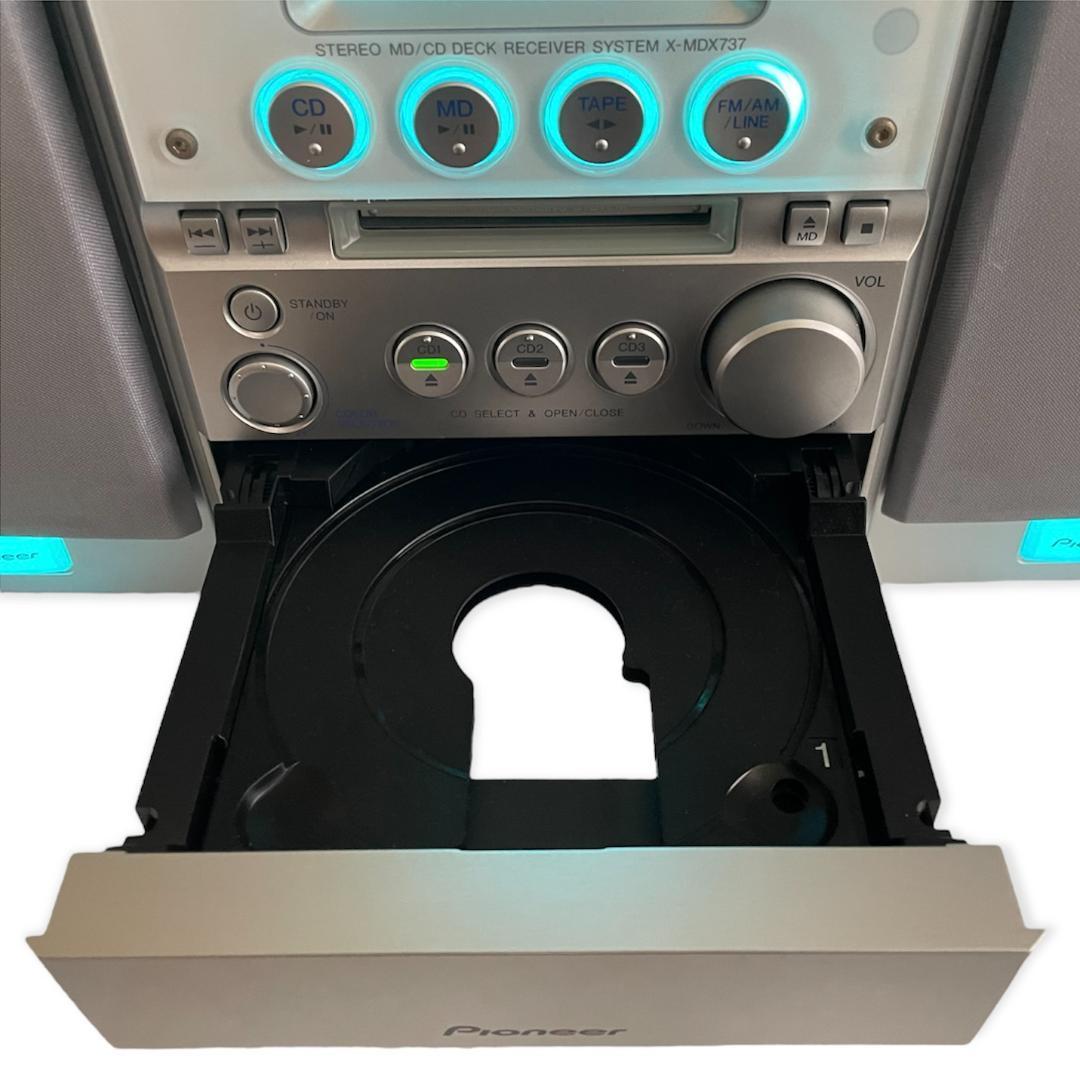 送料無料 即決 Pioneer X-MDX737-S MDミニコンポーネント パイオニア