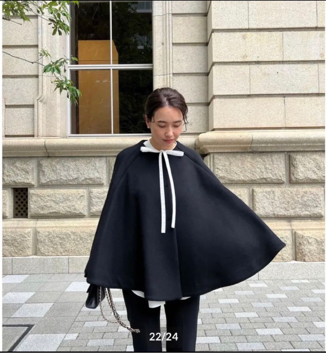 ohga リバーポンチョブラック