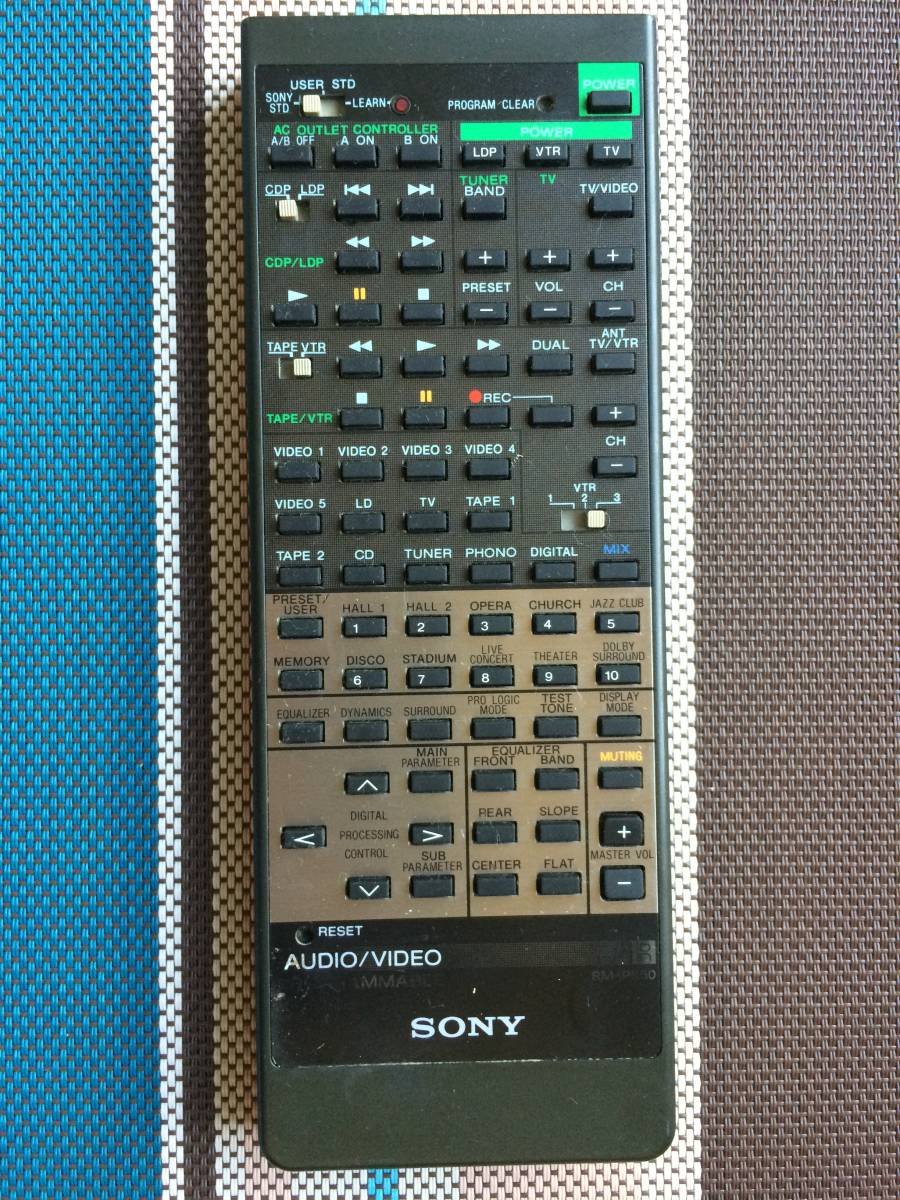 送料無料 SONY ソニー 純正 AVアンプ TA-AV850D用リモコン RM-P850