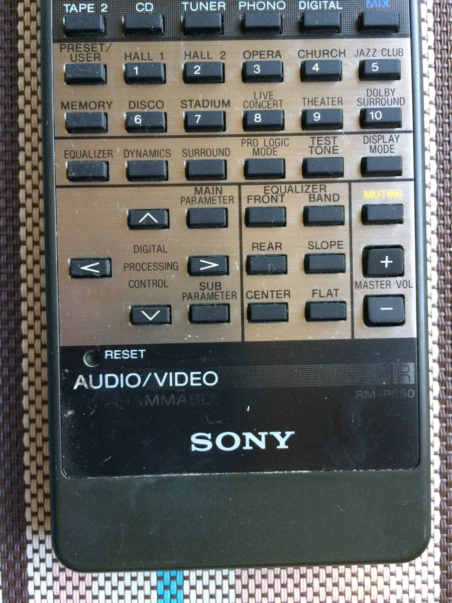 送料無料 SONY ソニー 純正 AVアンプ TA-AV850D用リモコン RM-P850
