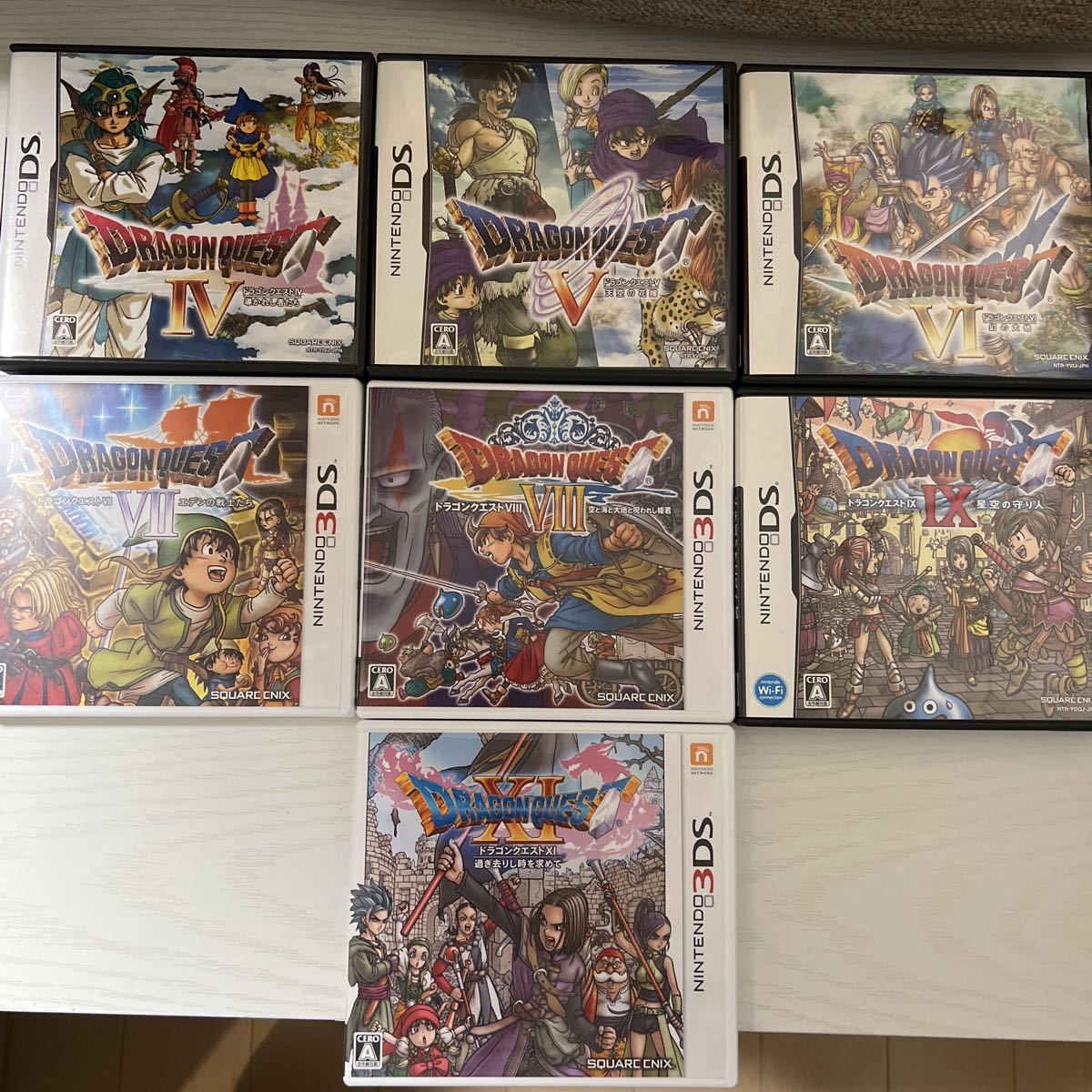Yahoo!オークション - ドラゴンクエスト 4 5 6 7 8 9 11 7本セット ド