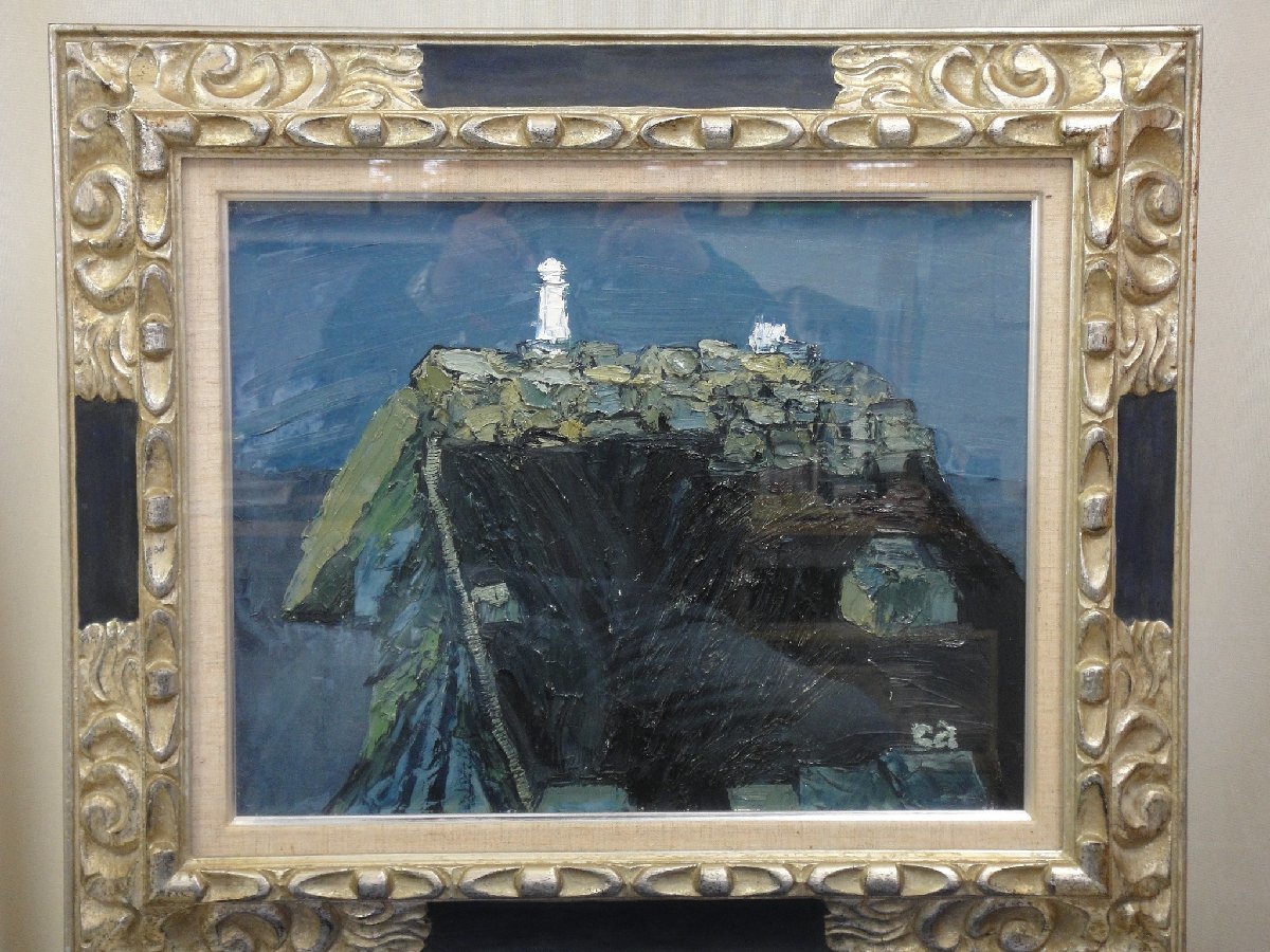 Yahoo!オークション - 鈴木坂治 作 6号 額装油彩 題「波切大王崎」サ