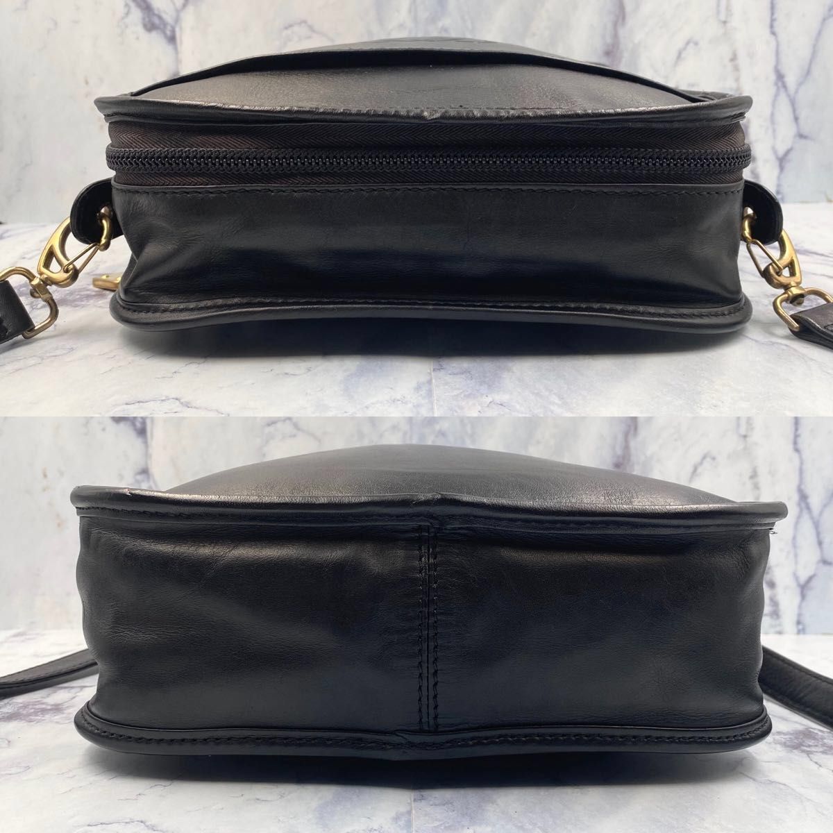 オールドロエベ ヴィンテージ スクエア ショルダーバッグ ナッパレザー