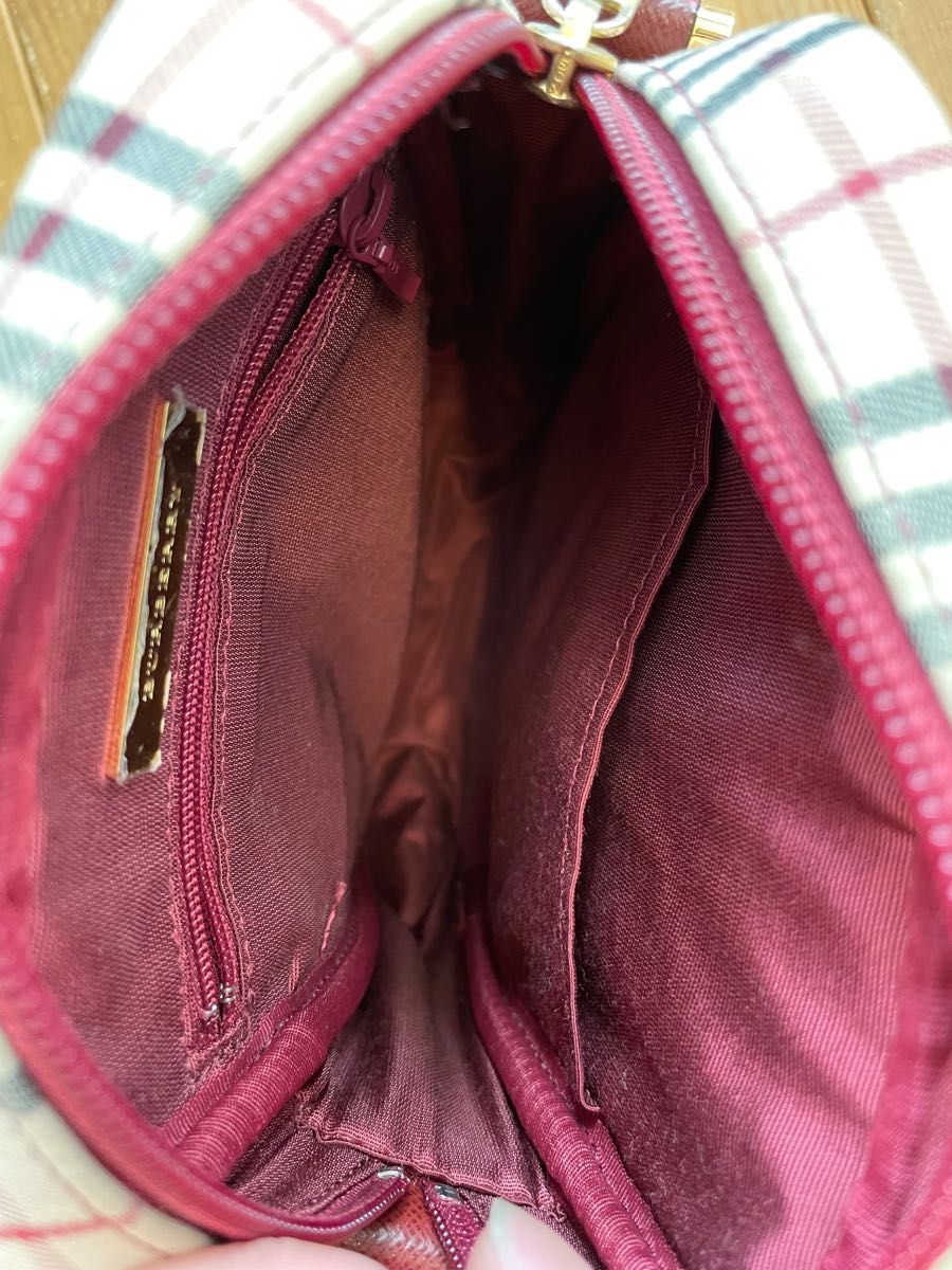 Burberry Blue Label ピンク ショルダーバッグ希少!! 【公式通販】