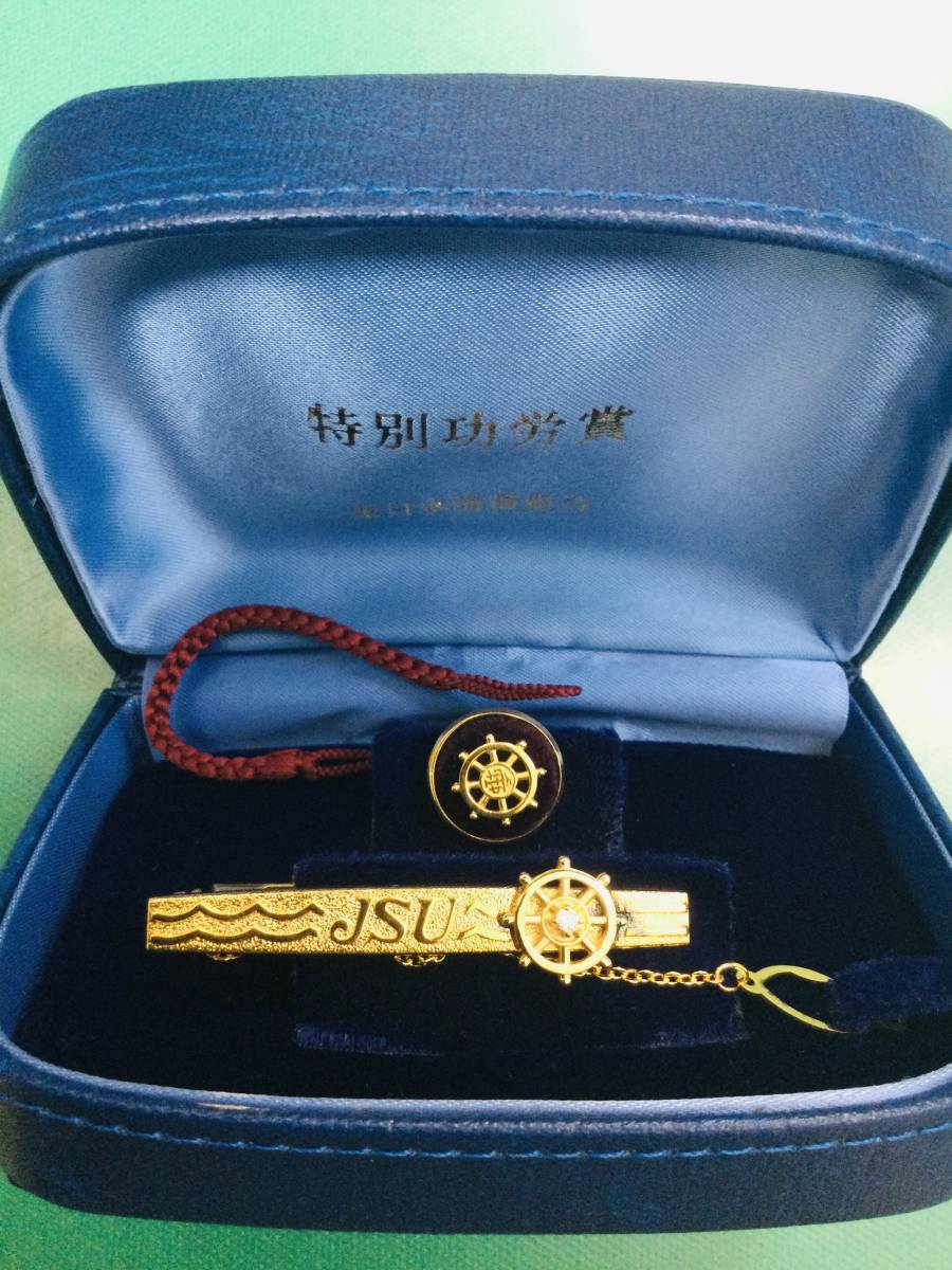 Yahoo!オークション - JSU 全日本海員組合 特別功労賞 ネクタイピン タ