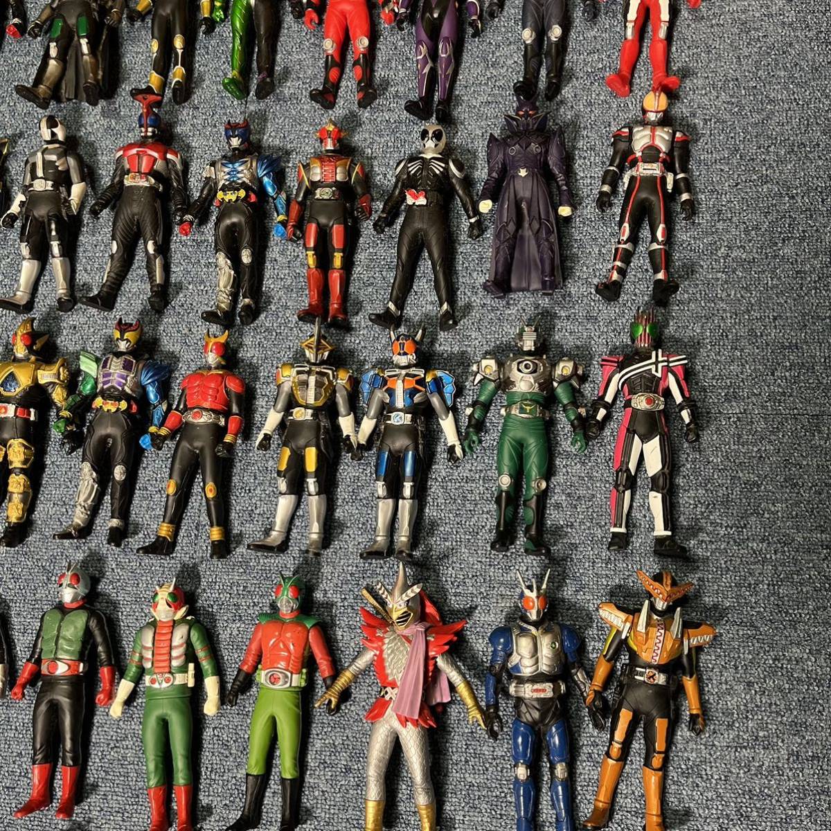 Yahoo!オークション - 当時物[仮面ライダー ソフビ 大量まとめセット]