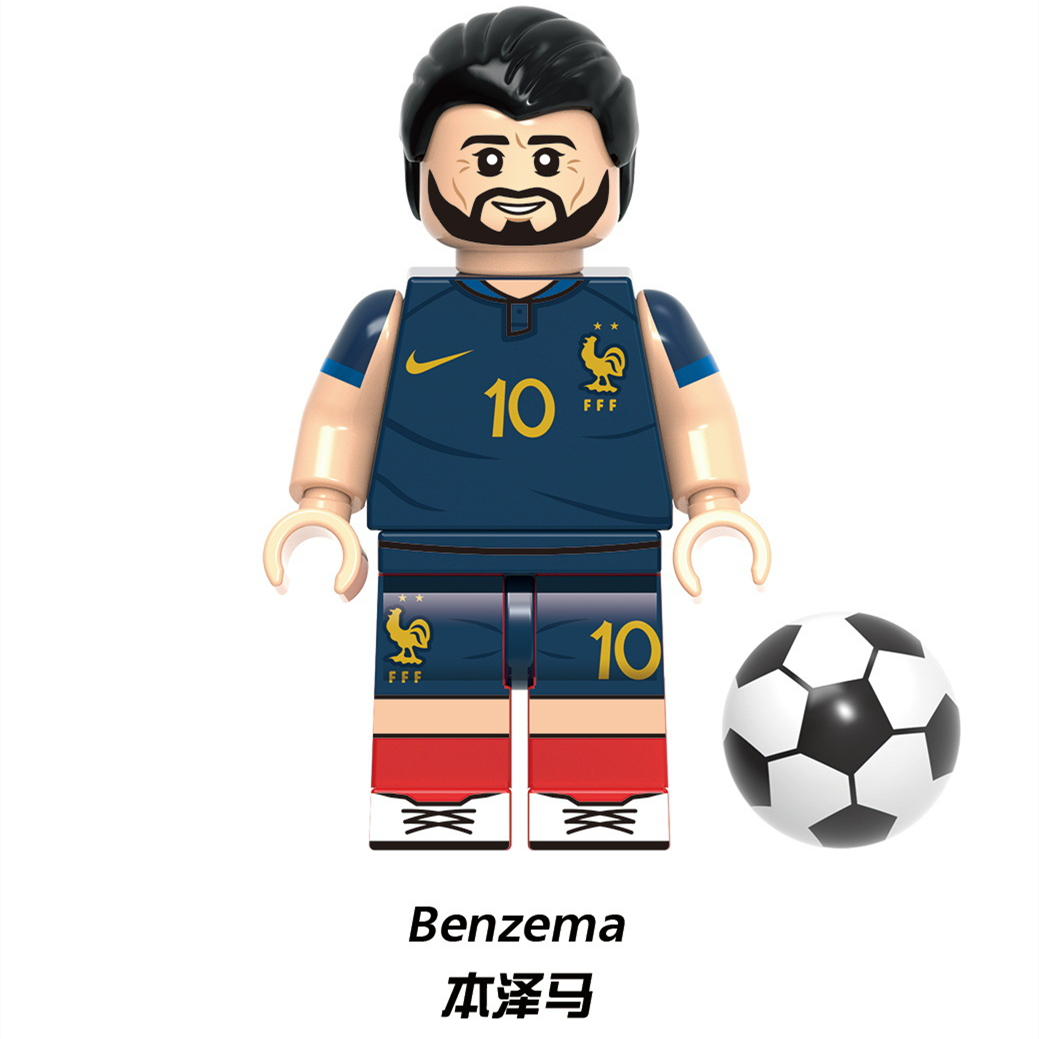 新作 【レゴ互換】ミニフィグ W杯サッカー選手フィギュア8体 セット
