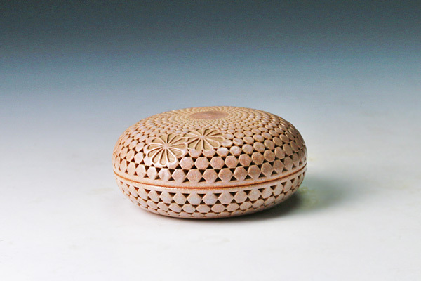 廣澤洋海 萬亀香合 香合 萩焼 茶道具 廣澤洋海 萬亀香合 香合 萩焼