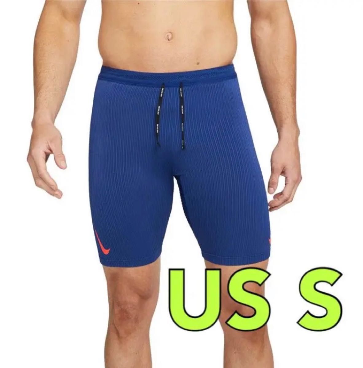 未使用】NIKE AEROSWIFT ハーフタイツ ブルー US S ナイキ エアロ