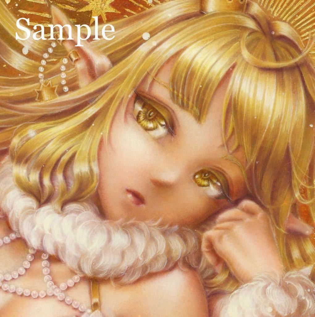 Yahoo!オークション - 手描きイラスト オリジナル 【Holy night】A4 油