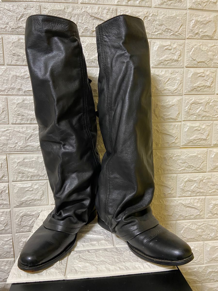 ズッカ ナウシカブーツ 黒 Mサイズ くしゅくしゅブーツ｜Yahoo!フリマ