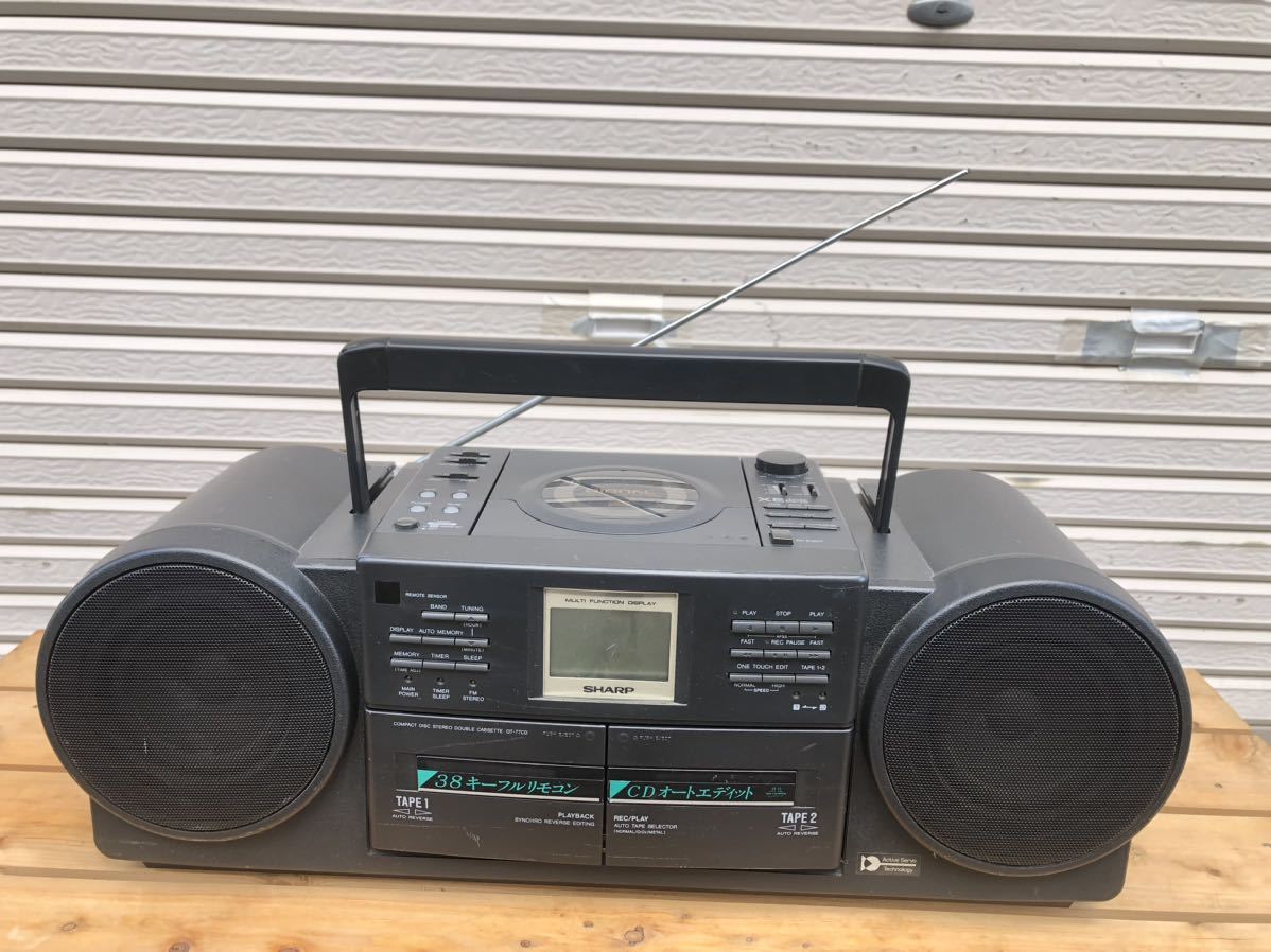 Yahoo!オークション - C2DP CDラジカセ SHARP シャープ QT-77CD 動作確