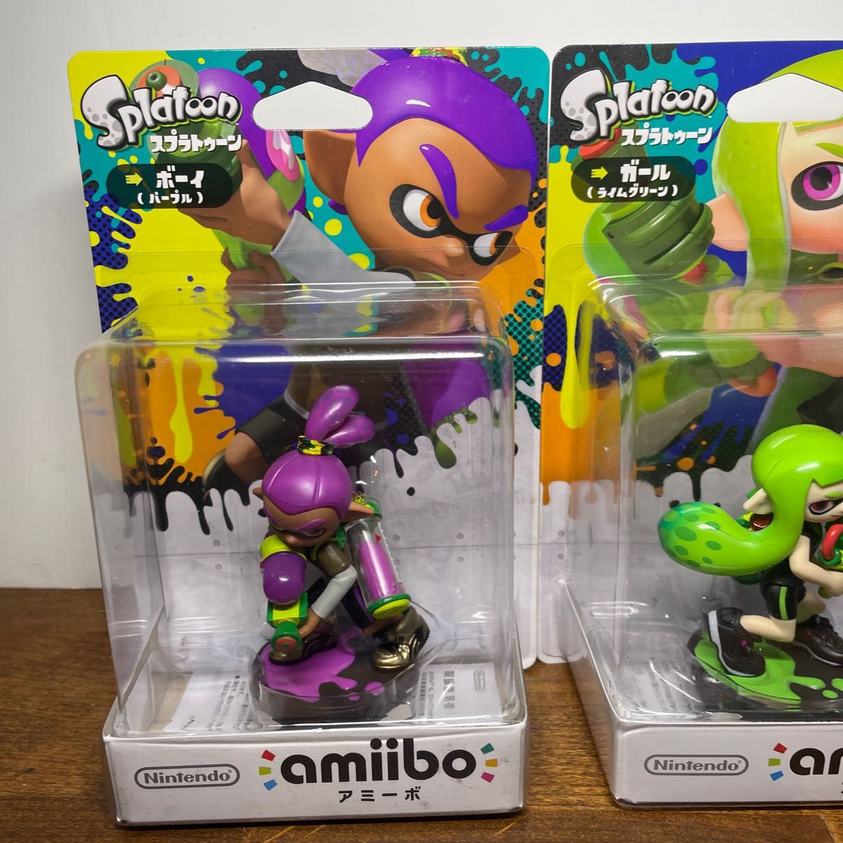 未開封 限定カラー スプラトゥーン amiibo アミーボ ガール ライム