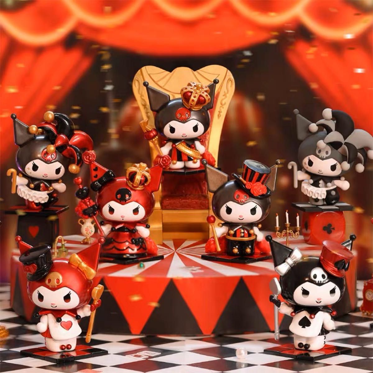 赤字覚悟サンリオ海外フィギアクロミ6個バグ2対クロミ飾り棚付き