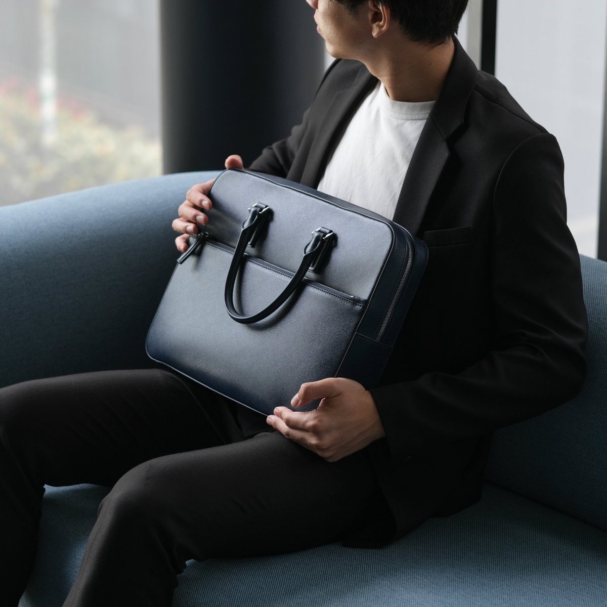 イタリアンサフィアーノレザーブリーフケース｜aucentic(オーセンティック)